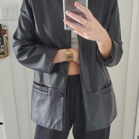 Aritzia inspired Genuine Leather Danier Blazer - Picture 7 of 8